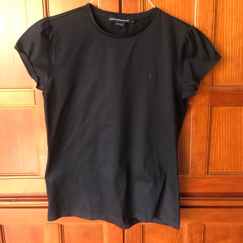Black ralph lauren sport t shirt